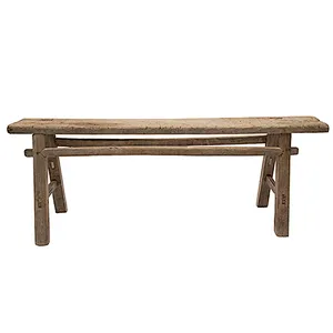 Rustic old natural reclaimed wood bench for wholesale