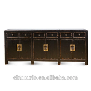 wholesale antique furniture chinese antique reclaimed wood furniture big sideboard buffet