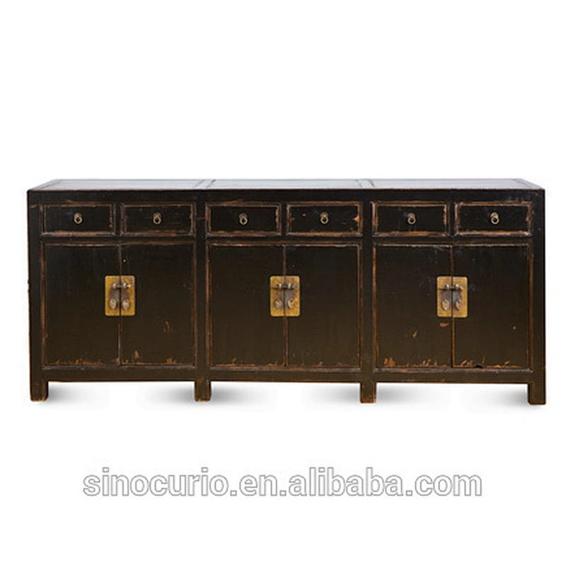 wholesale antique furniture chinese antique reclaimed wood furniture big sideboard buffet