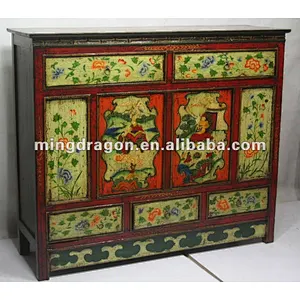 chinese antique tibetan cabinet