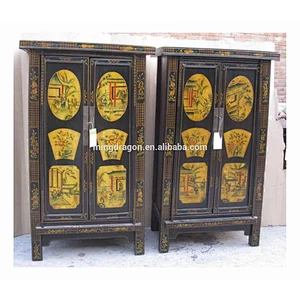 Reproduction&Antique Style Shanxi Painted Cabinet