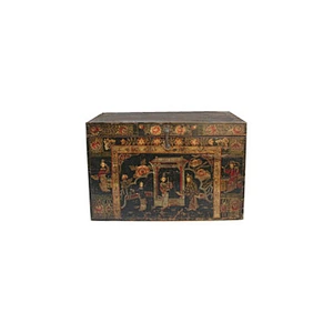 Wooden trunks and chests. Chinese wedding antique furniture