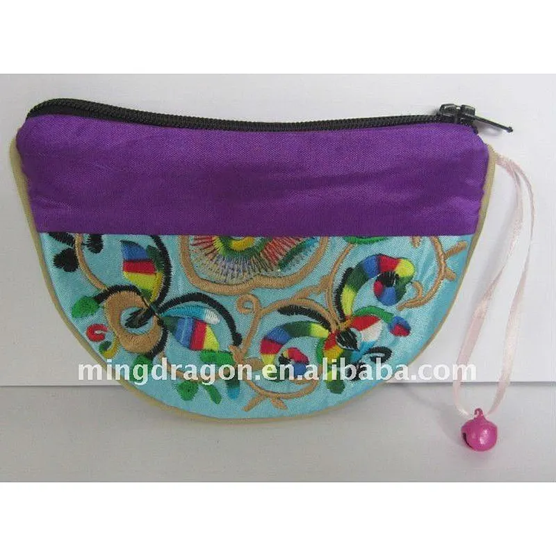 NEW CHINESE EMBROIDERY SILK COIN PURSE WALLET