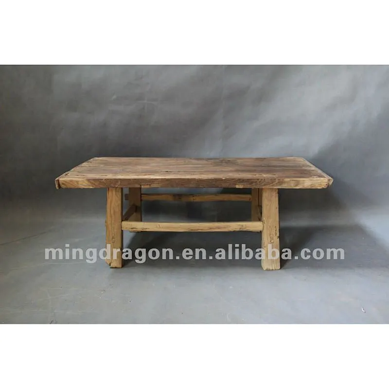 Chinese antique furniture pine wood small square table