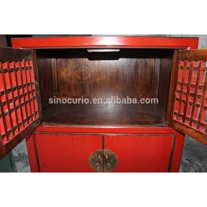 Antique furniture hand carved wooden clothes cabinet