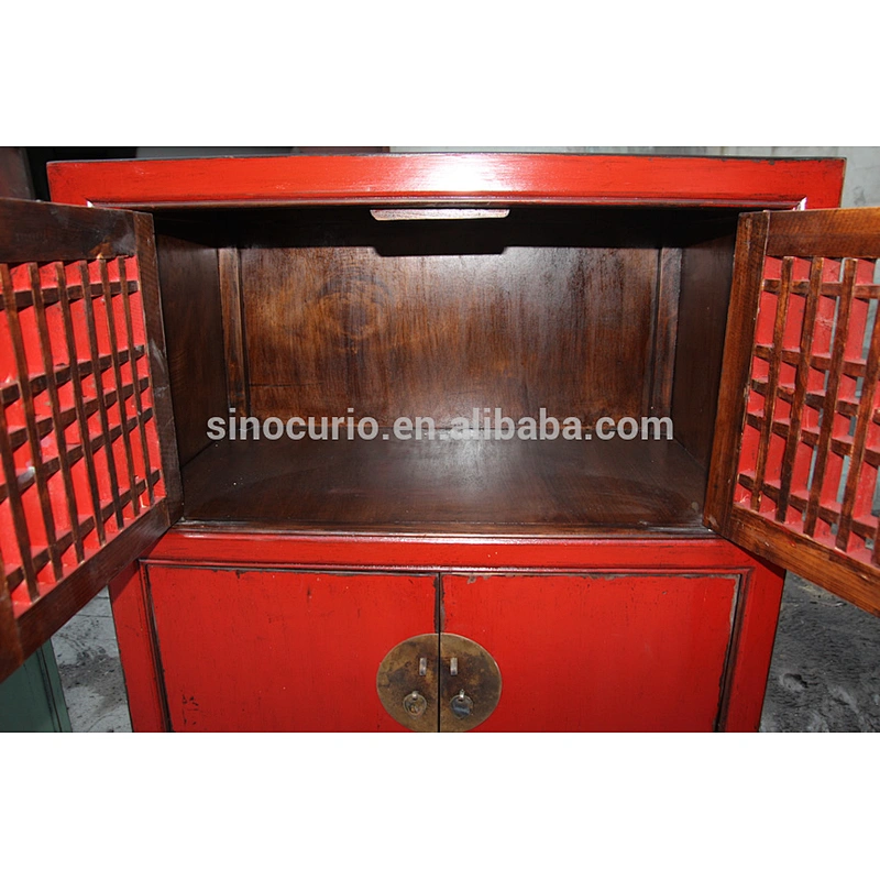 Antique furniture hand carved wooden clothes cabinet