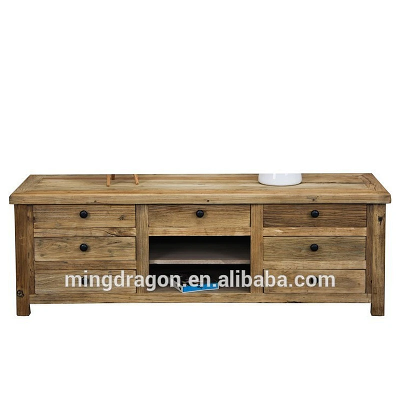 chinese antique recycle wood natural TV stand