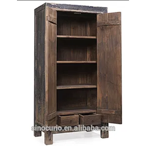 Factory wholesale antique furniture painted wooden wardrobe