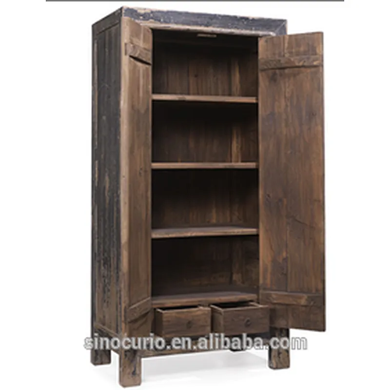 Factory wholesale antique furniture painted wooden wardrobe