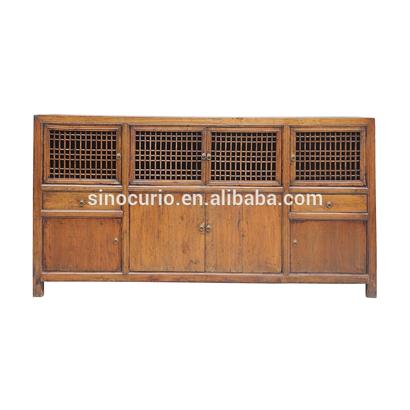 Chinese rustic wood antique furniture/sideboard cabinet