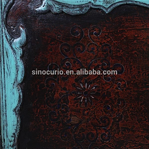Chinese Antique furniture living room sideboard cabinet hand painting