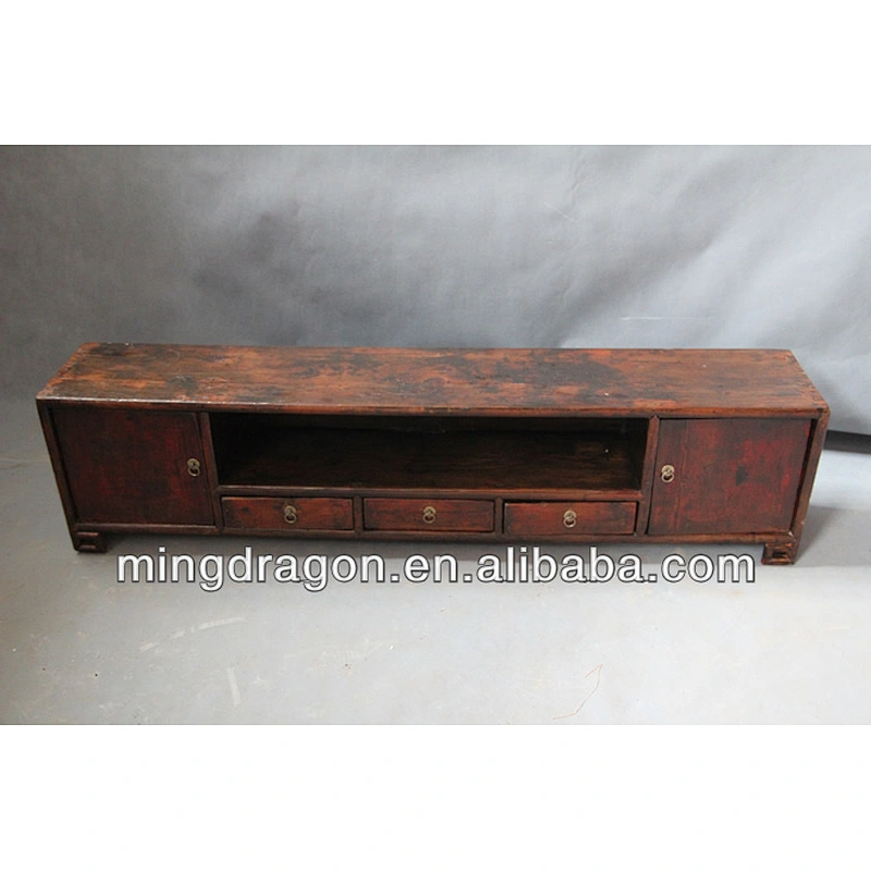 Chinese antique furniture pine Jilin Two Door Three Drawer Kang Cabinet