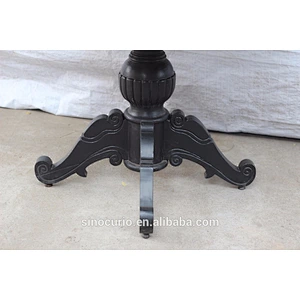 Chinese antique wooden round dining table