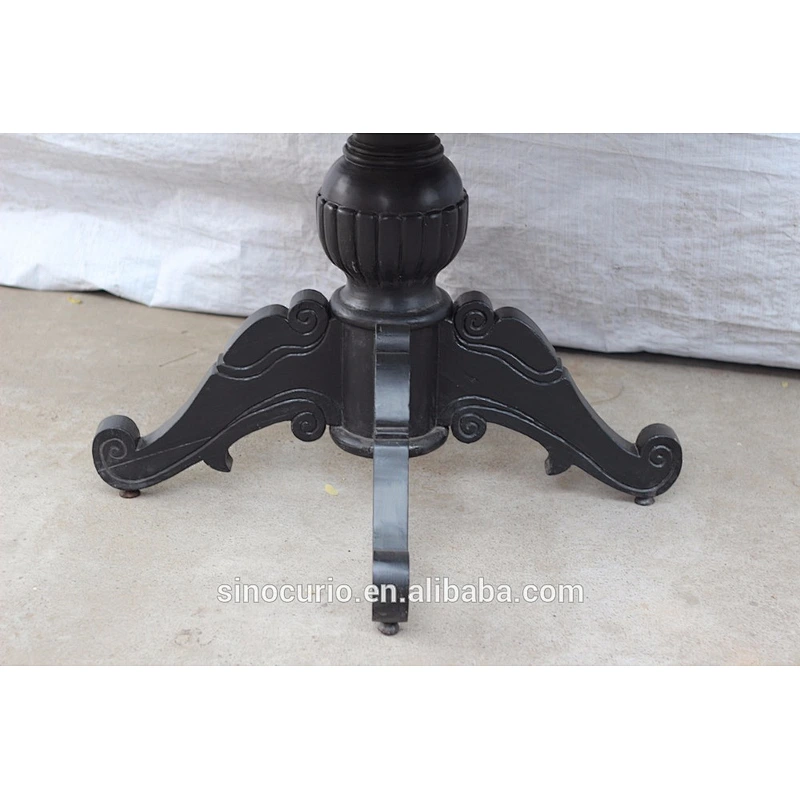 Chinese antique wooden round dining table