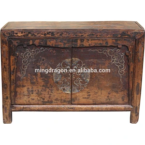 Chinese Antique Mongolia Cabinet Handpainted Wood Cabinet
