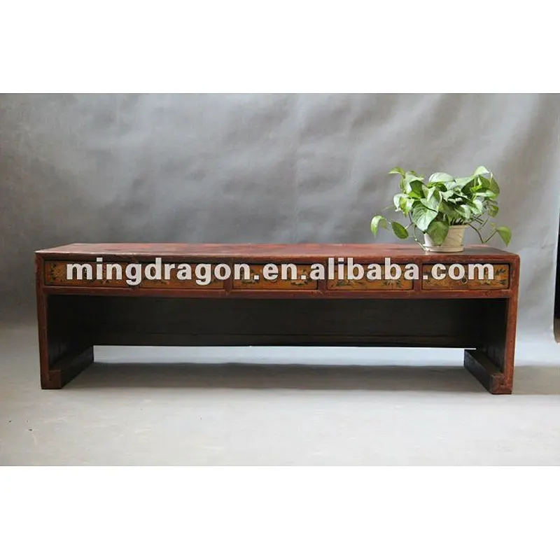 Chinese antique low console table