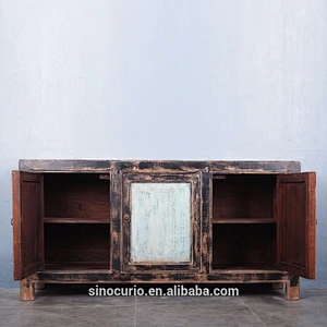 Chinese antique ming style furniture wholesale vintage rustic shabby chic cabinet