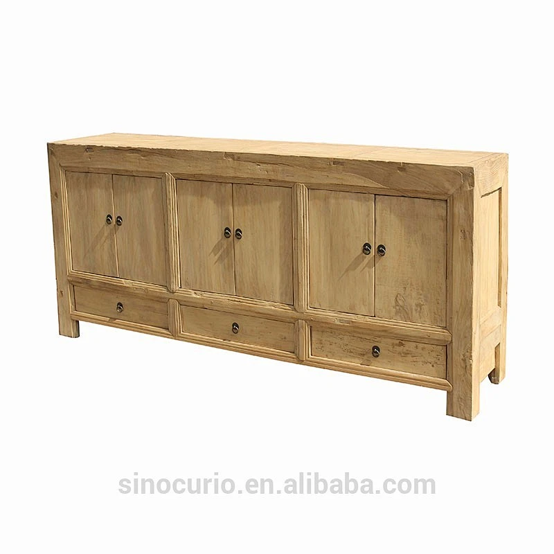 chinese clean old elm recycle sideboard cupboard