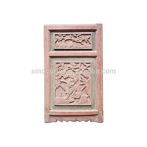 Chinese antique home decor wood carved hanging wall panel design