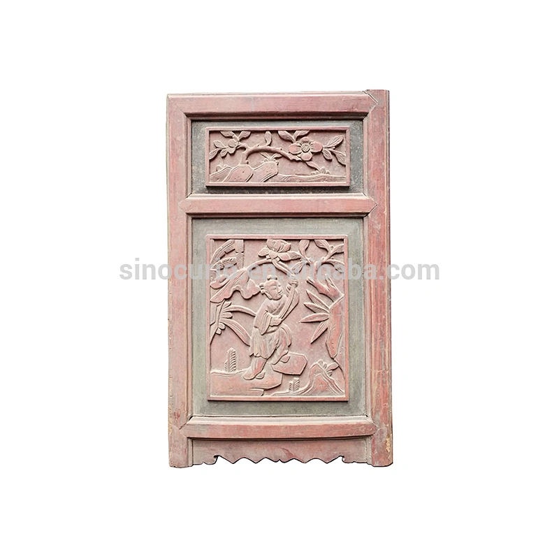 Chinese antique home decor wood carved hanging wall panel design