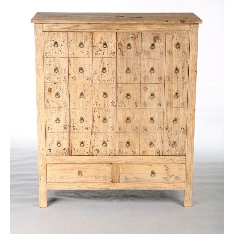 Antique Vintage furniture painted cabinet Solid Wooden Hallway Entrance Console Cabinet