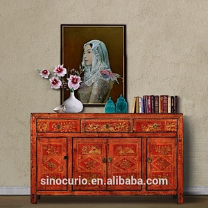 Antique Chinese Painted Dongbei Furniture