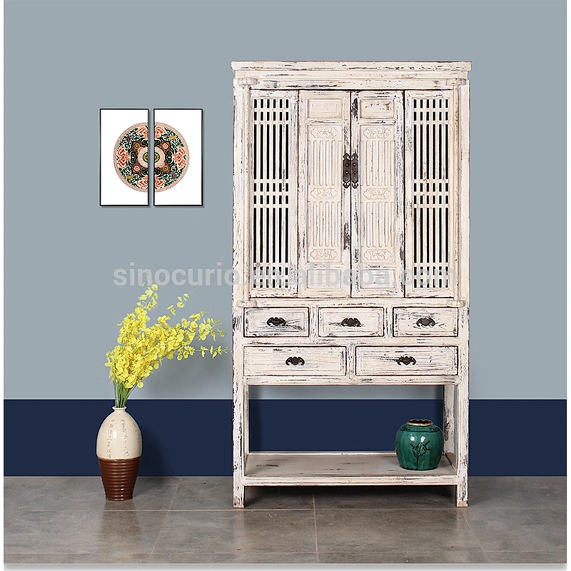 Chinese Antique Furniture Wedding Cabinet Wardrobe bookcase
