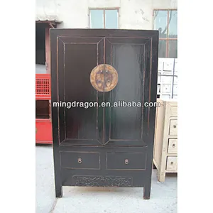 black antique wooden wardrobes
