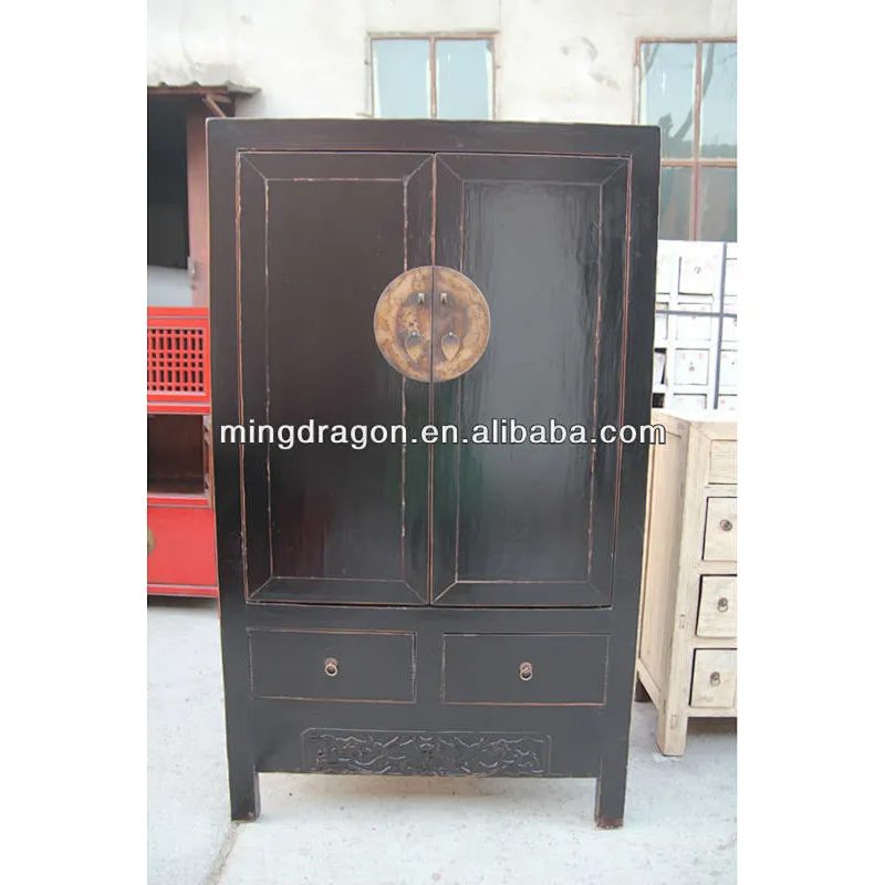black antique wooden wardrobes