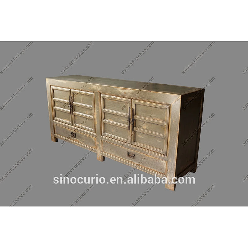 Recycled wood antique chest drawer furniture