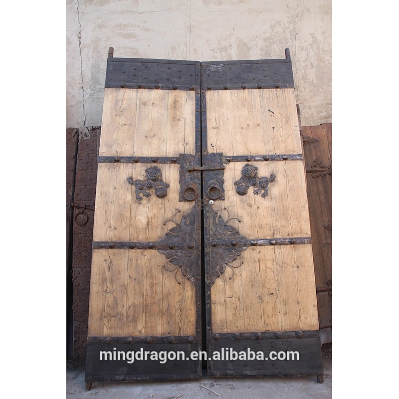 Chinese antique soild wood carving door