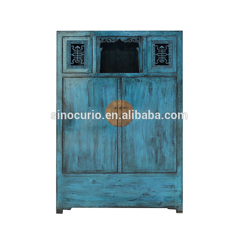 Chinese reproduction fair price furniture double color wardrobe dressing table designs