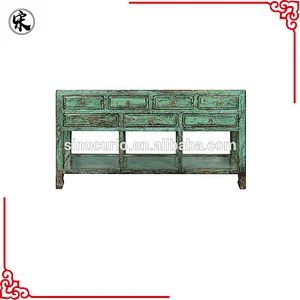 Chinese lacquer furniture- living room reproduction solid wood rustic table