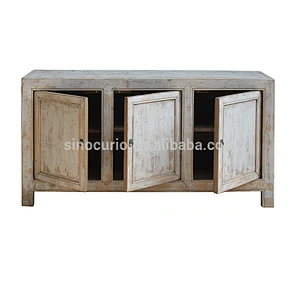 Antique chinese hand painted furniture shabby chic Gansu cabinet