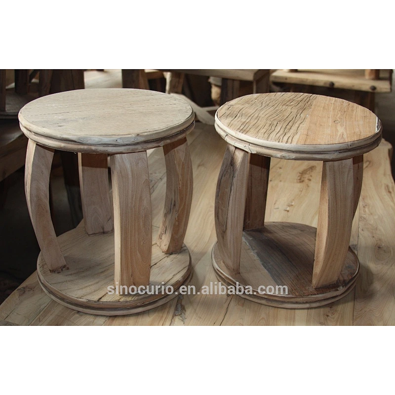 Chinese antique stool bar stool reclaimed wood chinese stool