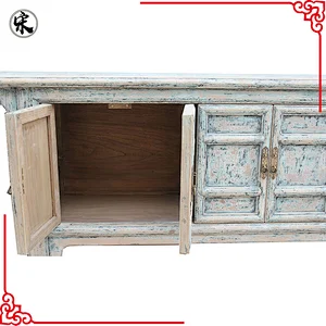 Oriental cheap rustic distressed wooden wholesale furniture Dongbei cabinet
