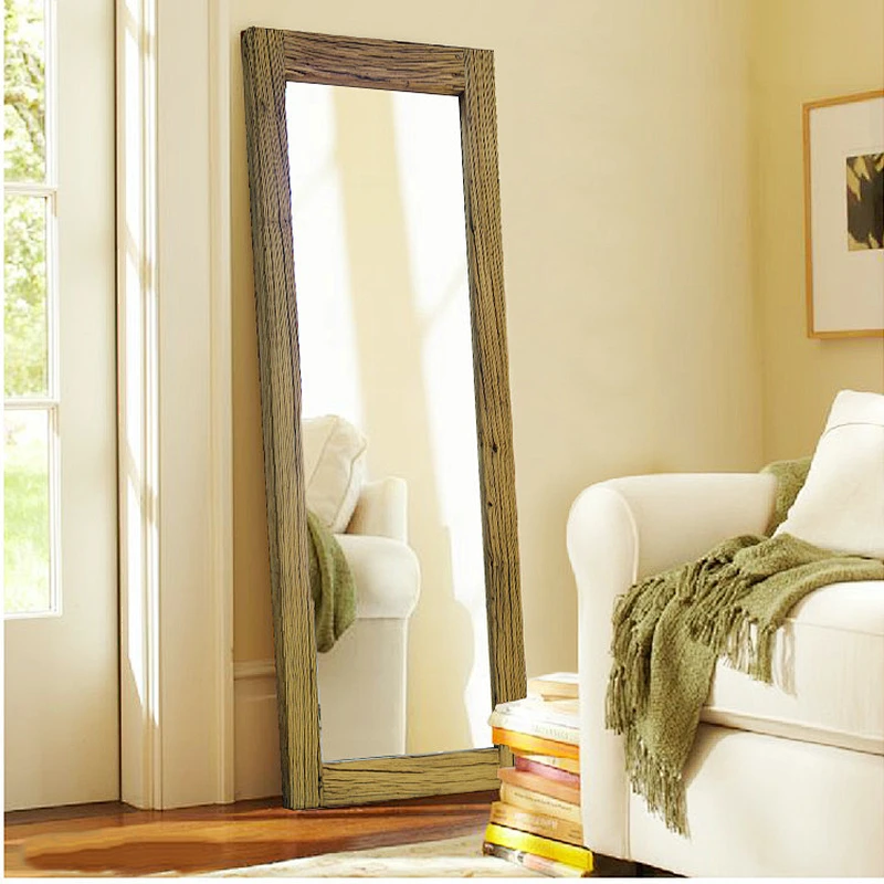 Decorative Antique Recycled Wood Rustic Custom Wall Mirror