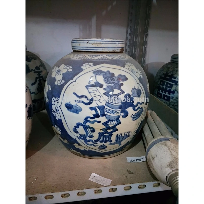 painting ceramic jar home accessory Chinese porcelain China import items decor for home