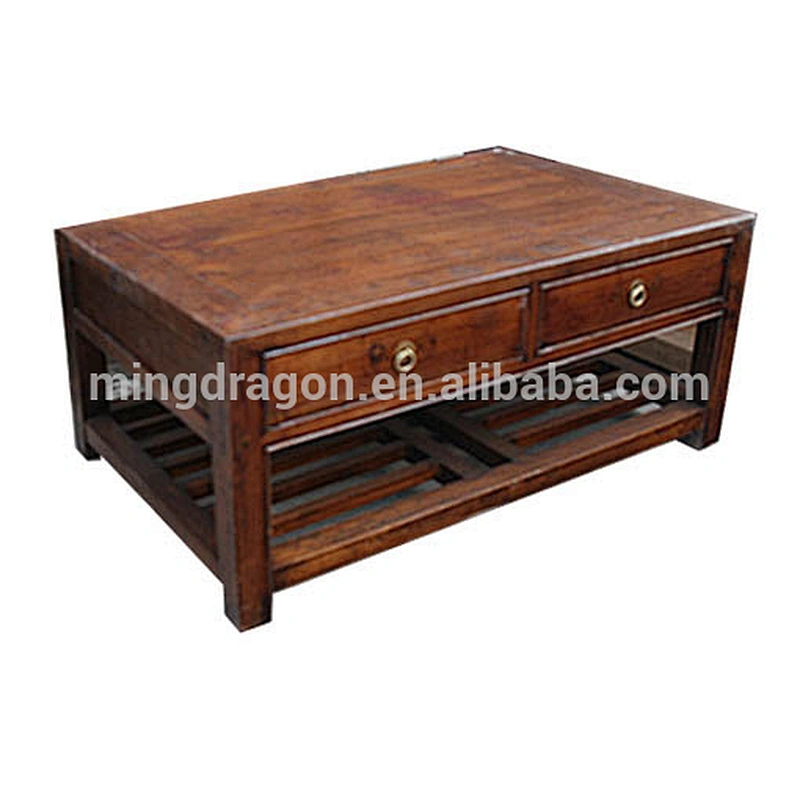 reclaimed wood furniture, antique coffee table,