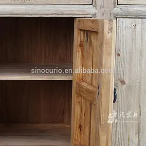 wholesale furniture china antique solid wood rustic kitchen cabinets