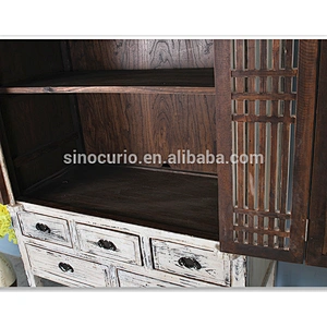 Chinese Antique Furniture Wedding Cabinet Wardrobe bookcase