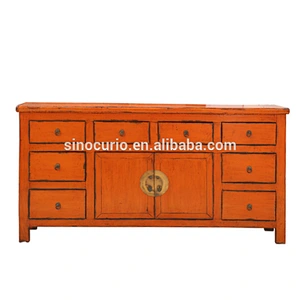 Chinese antique reproduction painted buffet cupboard sideboard furniture in Beijing