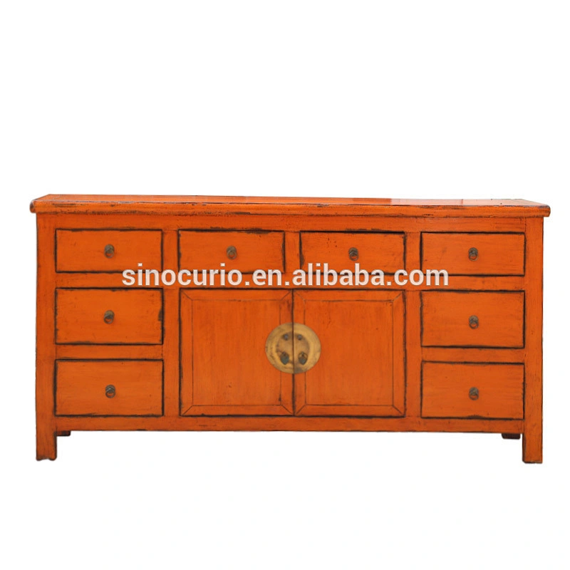 Chinese antique reproduction painted buffet cupboard sideboard furniture in Beijing