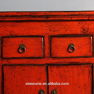 Antique wooden tv cabinet