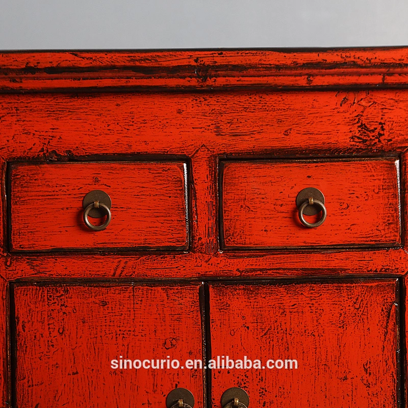 Antique wooden tv cabinet