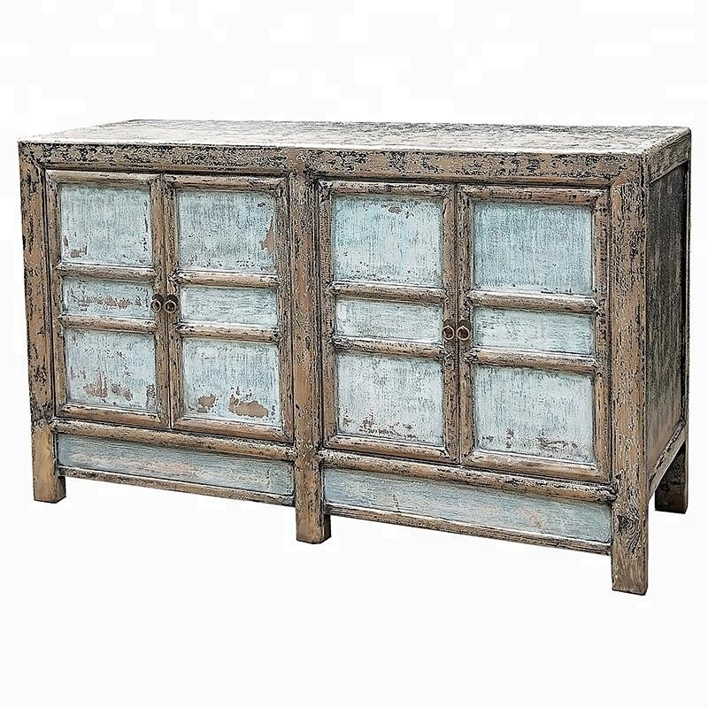 Asian shabby chic wholesale sideboard furniture reproduction cabinet
