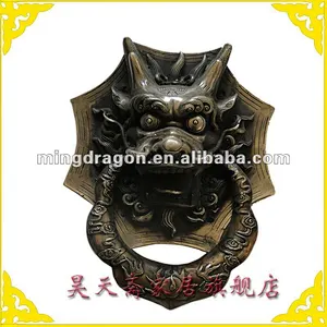 Chinese Brass Hardware Door Pull Knocker Dragon Handle Copper Knob