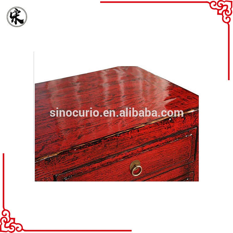Chinese lacquer furniture- living room reproduction solid wood rustic table