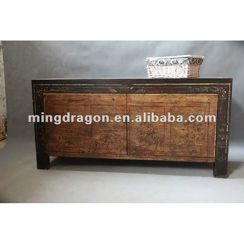 Chinese antique Mongolia drawing cabinet