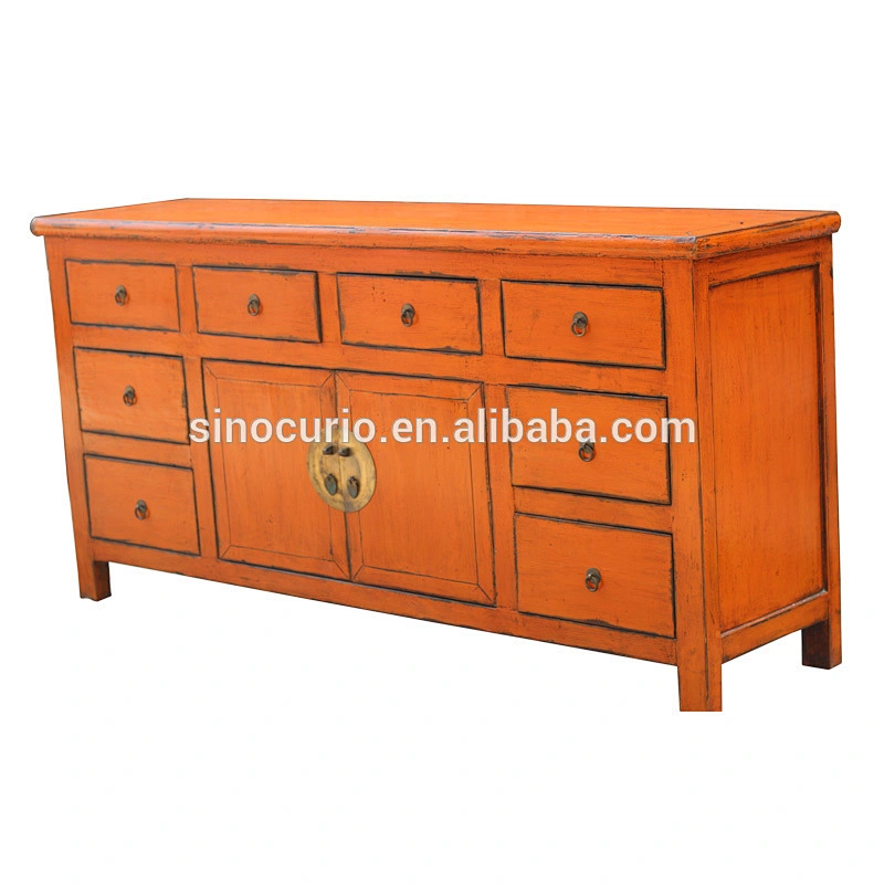 Chinese antique reproduction painted buffet cupboard sideboard furniture in Beijing